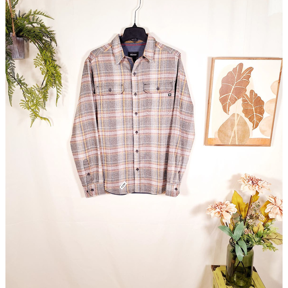 Marmot For Life Men's Button-Up Long-Sleeved Shirt Medium